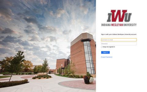 IWU Login Portal - Indiana Wesleyan University