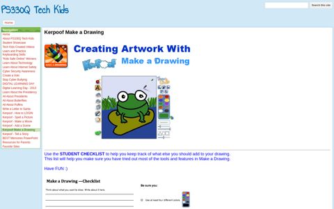 Kerpoof Make a Drawing - PS330Q Tech Kids - Google Sites