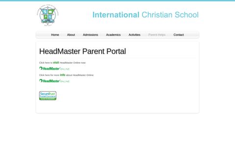 HeadMaster Parent Portal | International Christian School