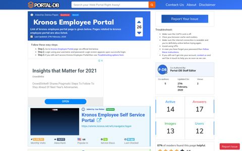 Kronos Employee Portal