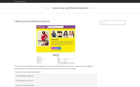 Larkin Love Live Premium Account – Real Porn Account
