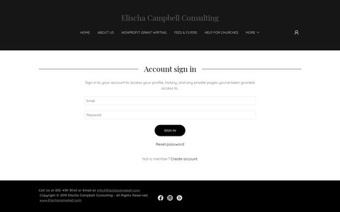 Login - Elischa Campbell Consulting