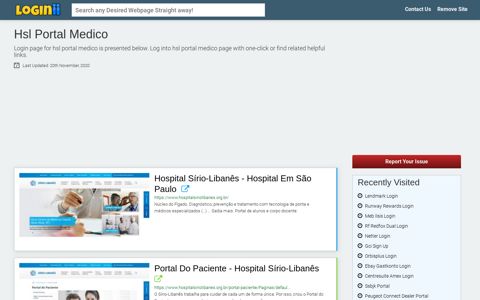 Hsl Portal Medico - Loginii.com