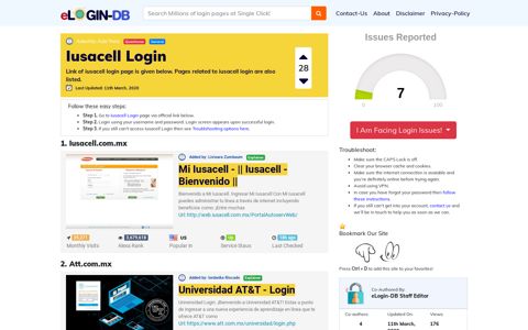 Iusacell Login - A database full of login pages from all over the ...