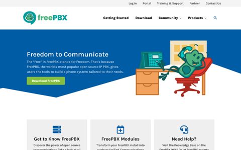 FreePBX | Open source, web-based, IP PBX management tool.