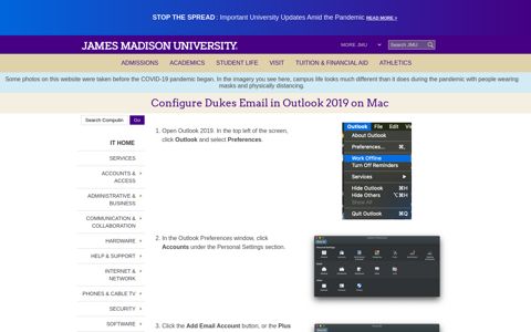 Configure Dukes Email in Outlook 2019 on Mac - James ...