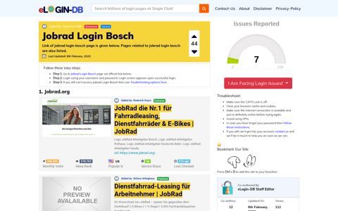 Jobrad Login Bosch