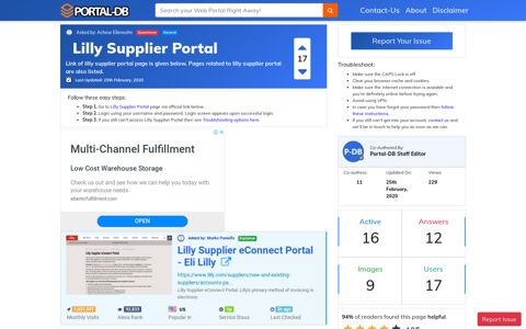 Lilly Supplier Portal