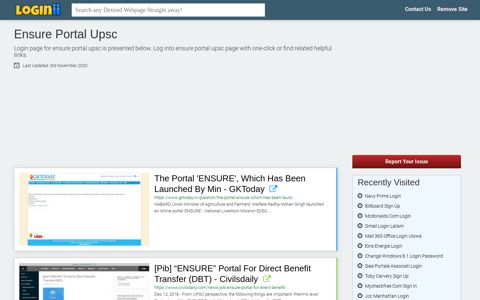 Ensure Portal Upsc - Loginii.com