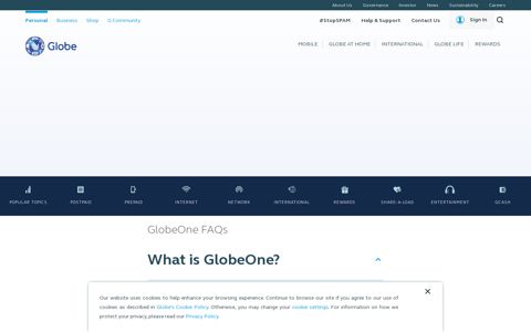 GlobeOne FAQ - Globe