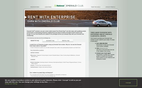 Rent with Enterprise, earn with Emerald Club. - Emerald Club