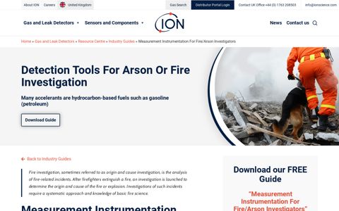 Measurement Instrumentation For Fire/Arson Investigators
