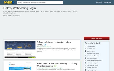 Galaxy Webhosting Login | Accedi Galaxy Webhosting - Loginii.com