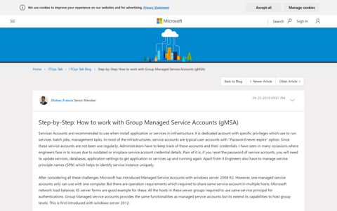 Step-by-Step: How to work with Group Managed Service ...