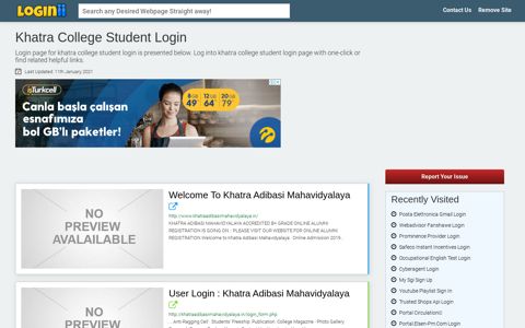 Khatra College Student Login - Loginii.com