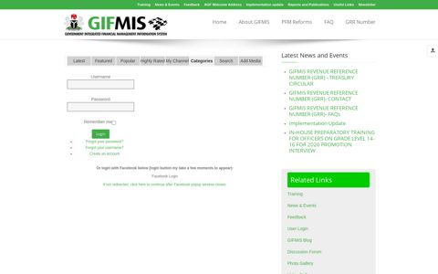 Login to your account - Welcome to GIFMIS - Government ...