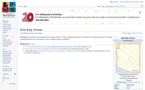 Kom Kug, Arizona - Wikipedia