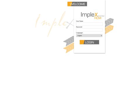 Implex HR: Login