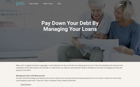 Manage Your Loans & Pay Down Your Debts | Jora Credit