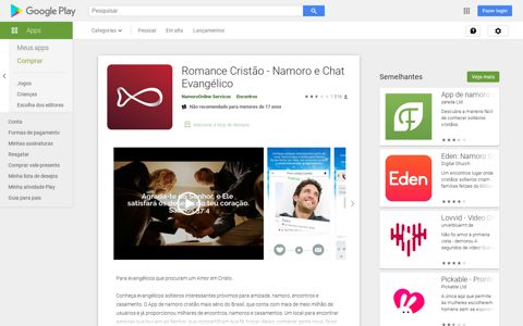 Romance Cristão - Namoro e Chat Evangélico – Apps no ...