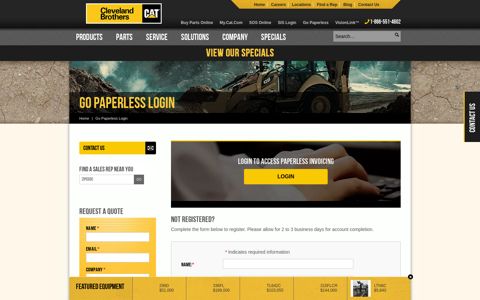 Go Paperless Login - Cleveland Brothers Cat