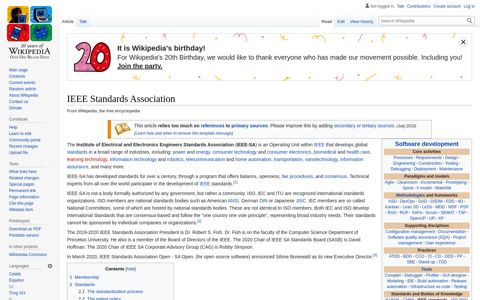 IEEE Standards Association - Wikipedia