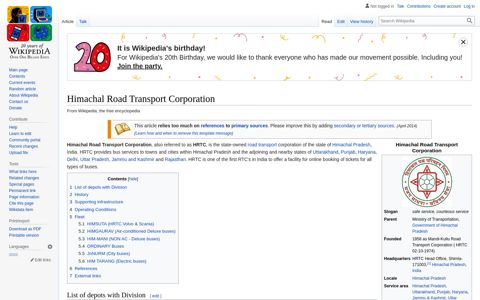 Himachal Road Transport Corporation - Wikipedia