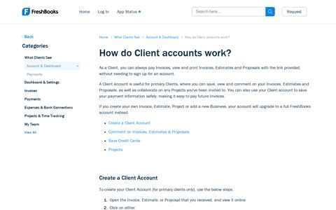 How do Client accounts work? – FreshBooks