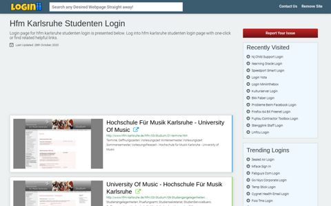 Hfm Karlsruhe Studenten Login - Loginii.com
