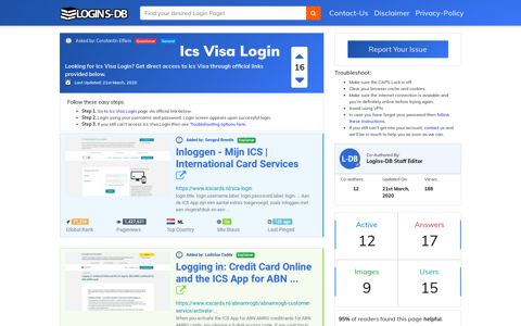 Ics Visa Login - Logins-DB