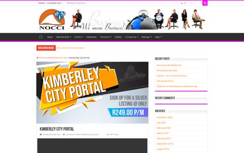 Kimberley City Portal - NOCCI
