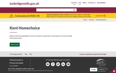 Kent Homechoice - Tunbridge Wells Borough Council