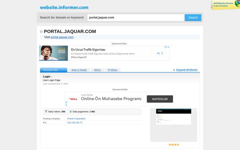 portal.jaquar.com at Website Informer. Login -. Visit Portal ...