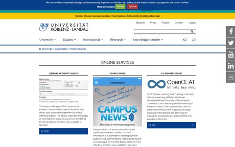 Online Services — University of Koblenz · Landau