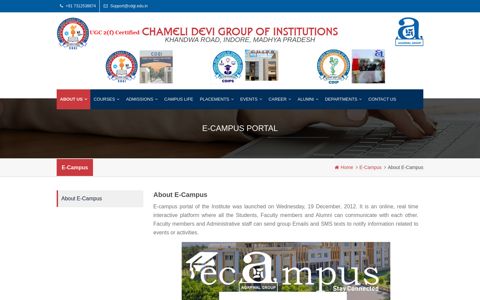 E-campus Portal | Chameli Devi Group of Institutions - CDGI