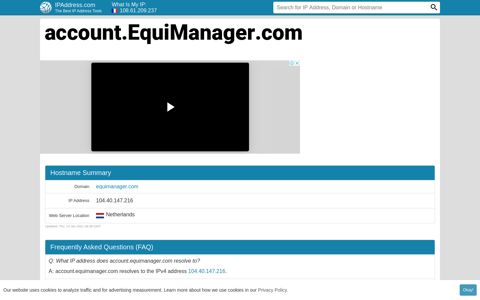 ▷ account.EquiManager.com : Login | EquiManager