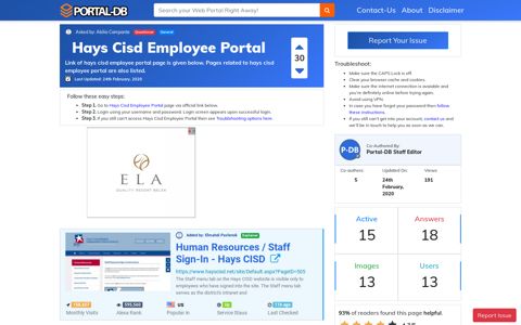 Hays Cisd Employee Portal