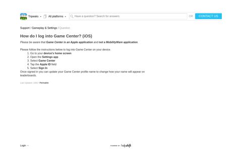How do I log into Game Center? - MobilityWare Support