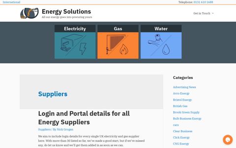 Suppliers | Energy Solutions