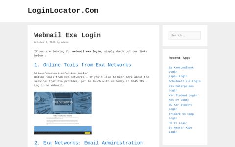 Webmail Exa Login - LoginLocator.Com