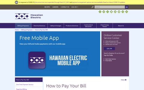 How to Pay Your Bill | Hawaiian Electric