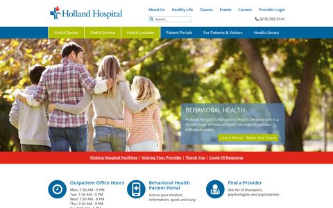Behavioral Health Overview | Holland Hospital