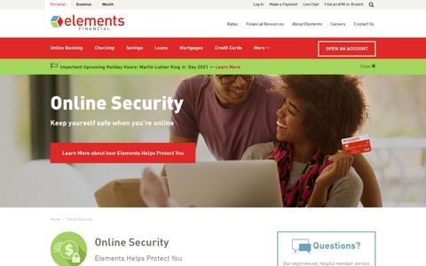Online Security | Elements Financial