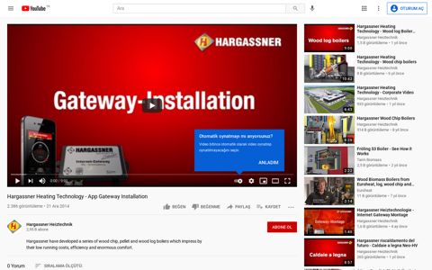 Hargassner Heating Technology - App Gateway ... - YouTube