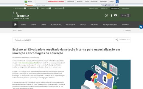ENAP | Campus Virtual Fiocruz