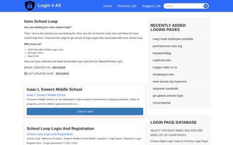 isms school loop - Official Login Page [100% Verified]