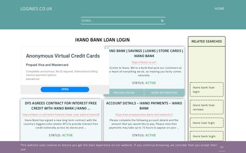 ikano bank loan login - General Information about Login