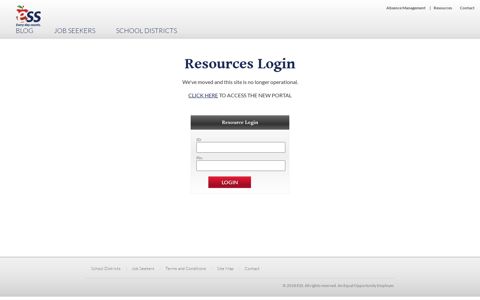 Resource Login - ESS