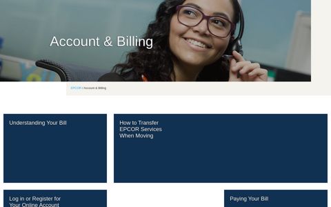 Account & Billing - Epcor