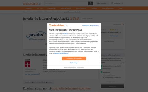 juvalis.de Internet-Apotheke im Test | Testberichte.de